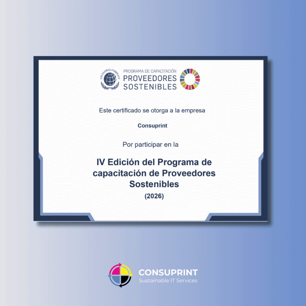consuprint proveedores sostenibles 2026